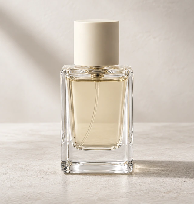 15mL スクエア厚底香水ボトルの製品写真