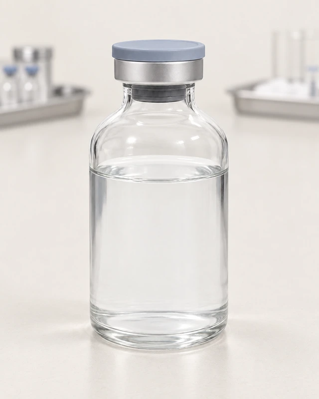 注射剤用成形バイアルの別背景での全体外観