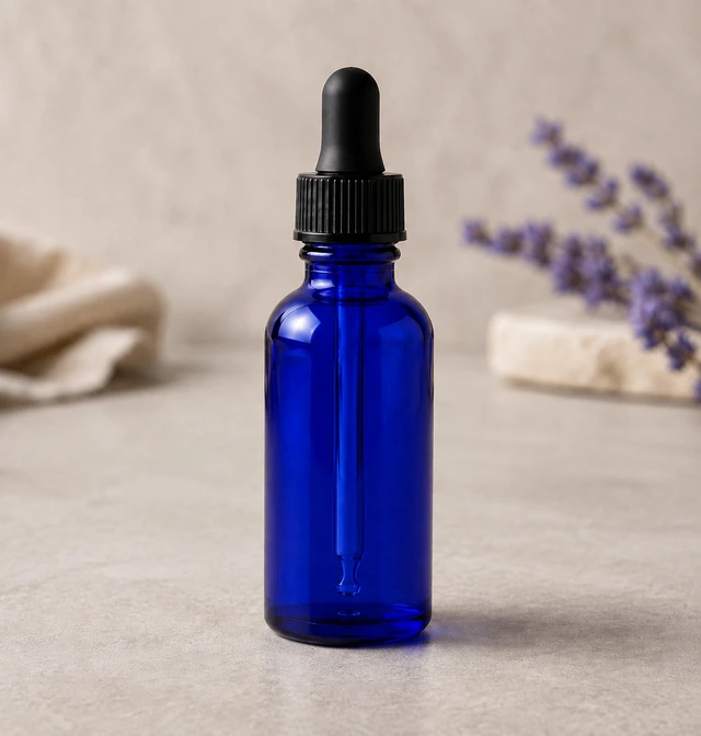 30mL ブルースポイトボトルの製品写真