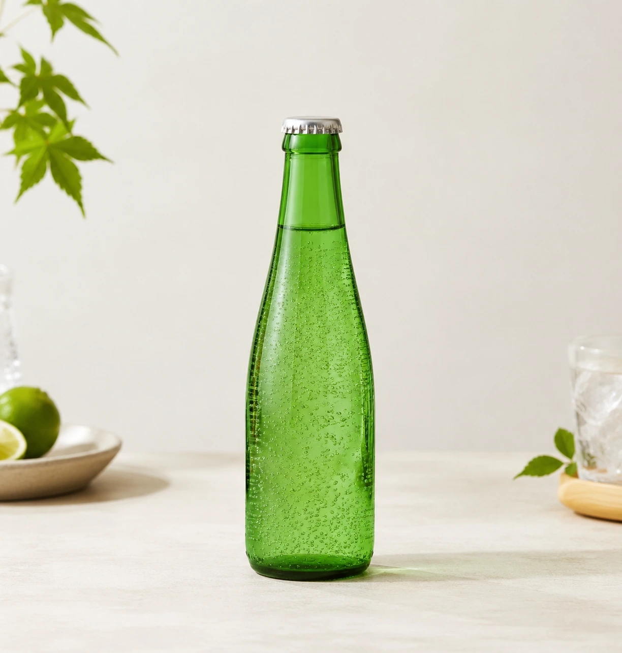 250mL グリーン炭酸飲料びんの製品写真