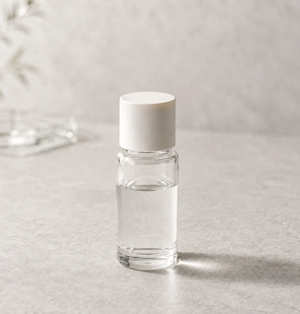 15mL 丸型美容液ボトルの外観