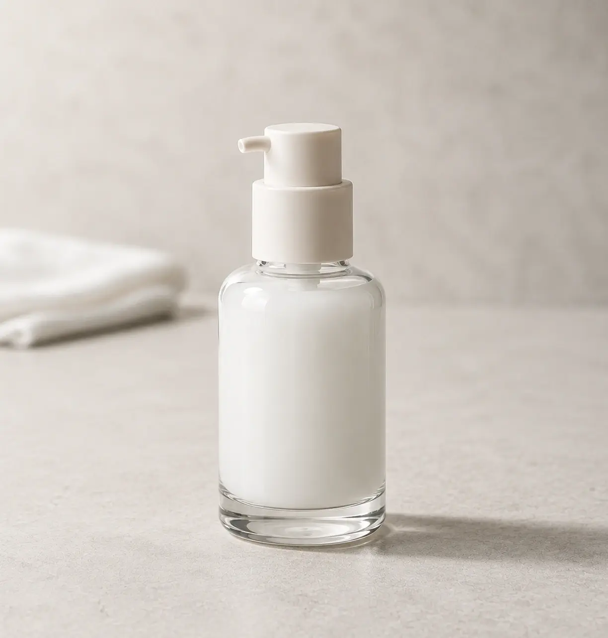 60mL 丸型乳液ボトルの外観