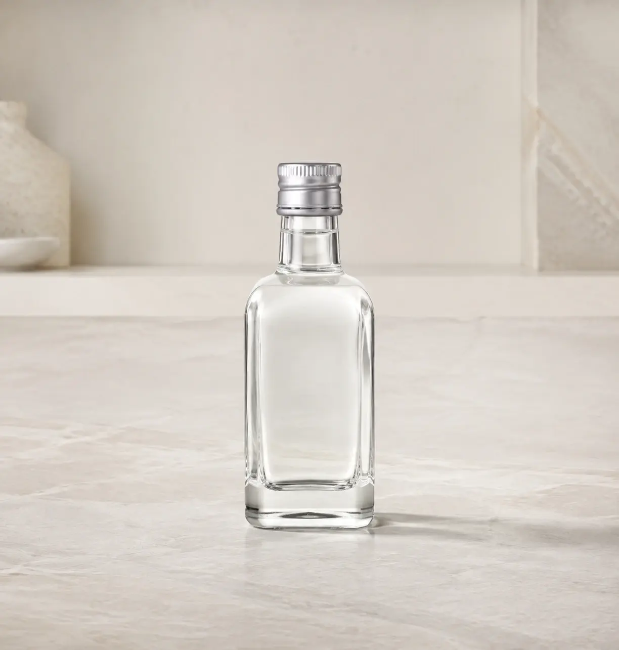 100mL 透明白酒びんの外観