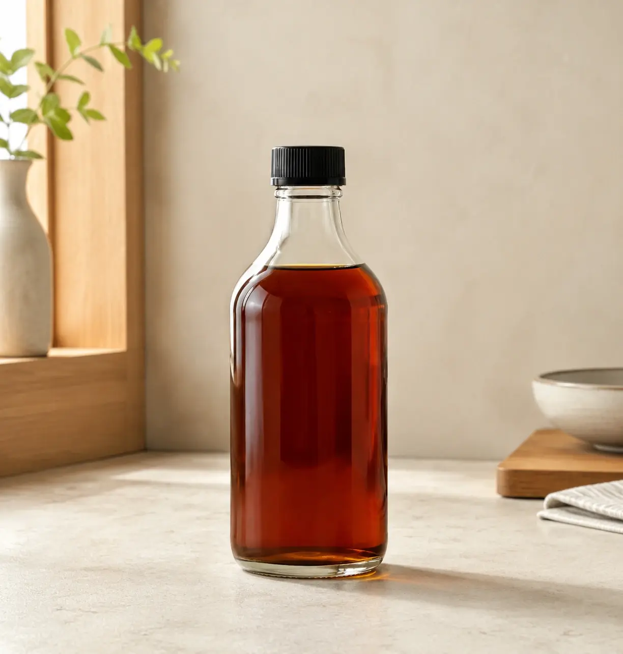 500mL 丸型調味料びんの外観